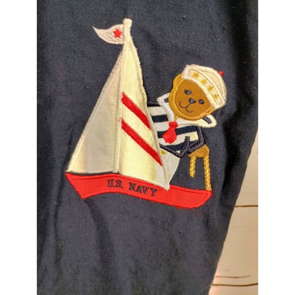 Vintage Good Lad Of Philadelphia‎ US Navy Bear Sailboat Size 3T Boys Short Set - Picture 5 of 7